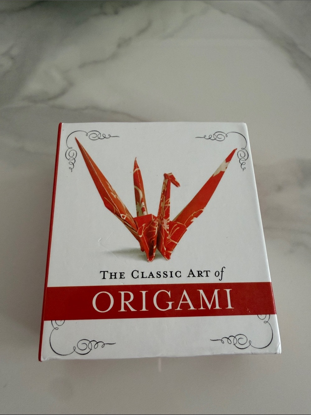 The Classic Art of Origami - Red and White Home Art Print Pocket Size